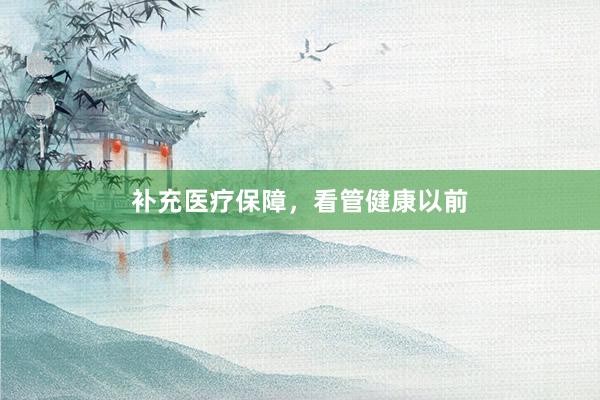 补充医疗保障，看管健康以前